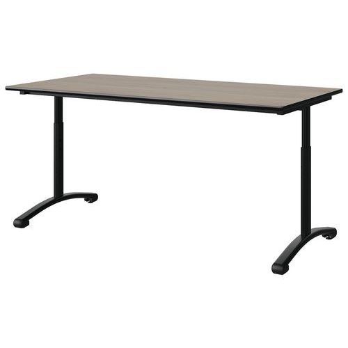 Table Malibu 160x80 T3/t6 Dl St Chêne 1146/noir Noir 9005