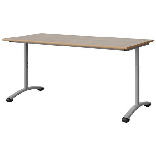 Table Malibu 160x80 T3/t6 Dl St Alaisé Acacia/gris 9006