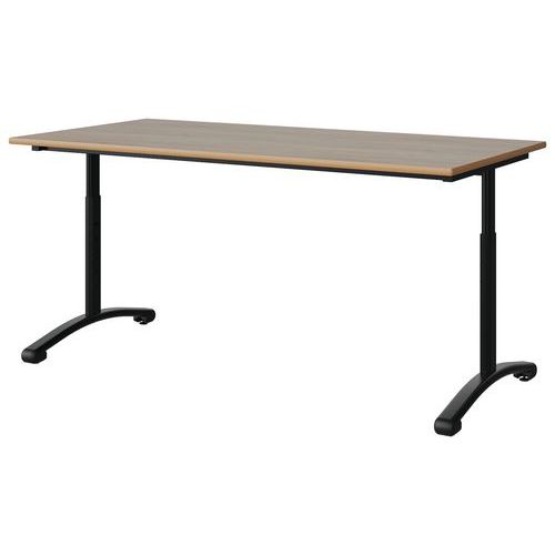 Table Malibu 160x80 T3/t6 Dl St Alaisé Chêne 1146/noir 9005