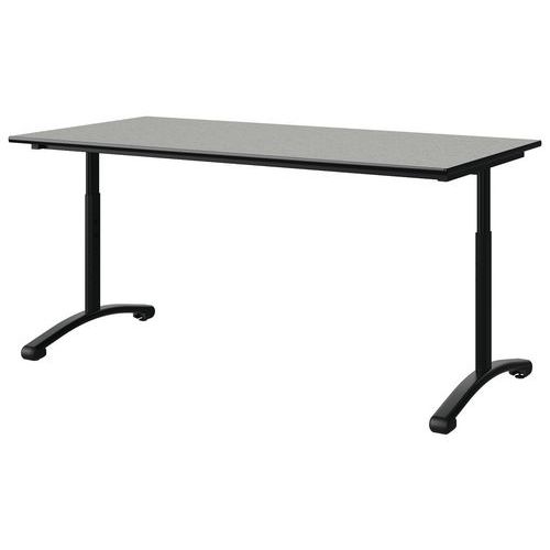 Table Malibu 160x80 T3/t6 Dl St Isos Gris 1400/no Noir 9005