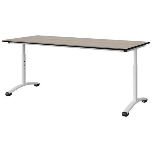 Table Malibu 180x80 T3/t6 Dl St Acacia/noir Blc 9016