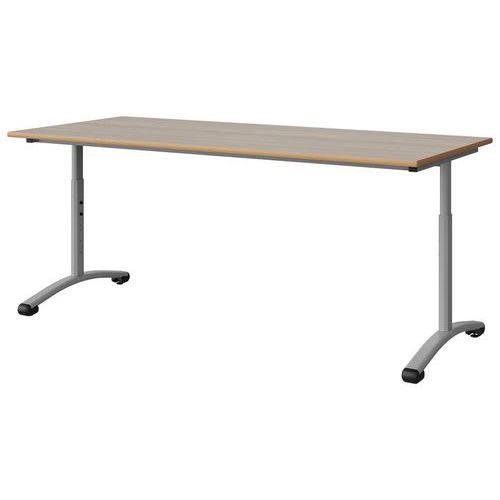 Table Malibu 180x80 T3/t6 Dl St Alaisé Acacia/gris 9006