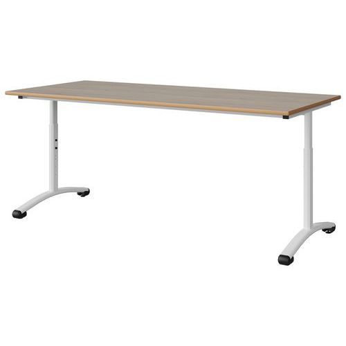 Table Malibu 180x80 T3/t6 Dl St Alaisé Chêne 1146/blc 9016