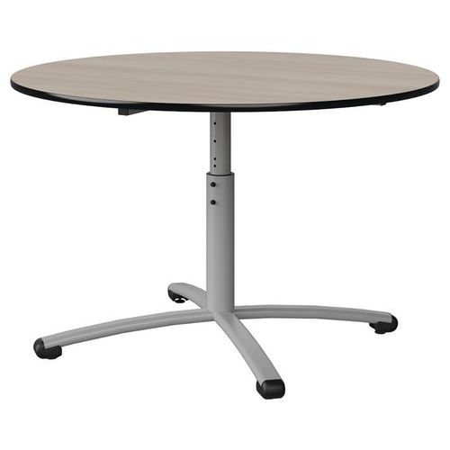 Table Malibu Ã˜ 120 T3/t6 Pc St Sur Acacia-noir Gris 9006