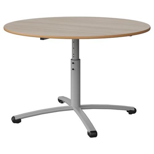 Table Malibu Ã˜ 120 T3/t6 Pc Str Alaisé Acacia/gris 9006