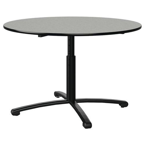 Table Malibu Ã˜ 120 T3/t6 Pc St Isoson Gris 1400/no Noir 9005