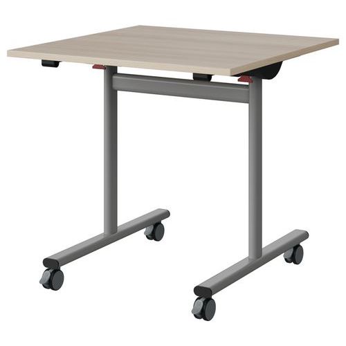 Table Malibu Rab. 80x80 T6 Dl Stra Abs Acacia/gris 9006