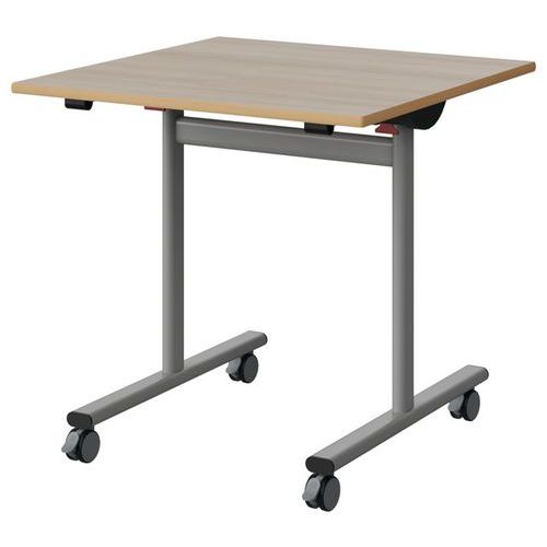 Table Malibu Rab. 80x80 T6 Dl Stra Alaisé Acacia/gris 9006