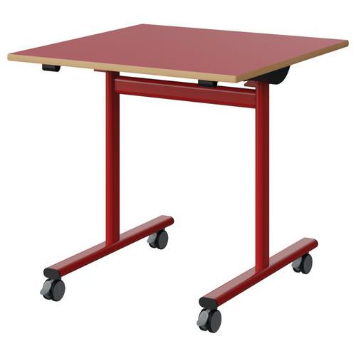 Table Malibu Rab. 80x80 T6 Dl St Alaisé Roug U321/rouge 3020