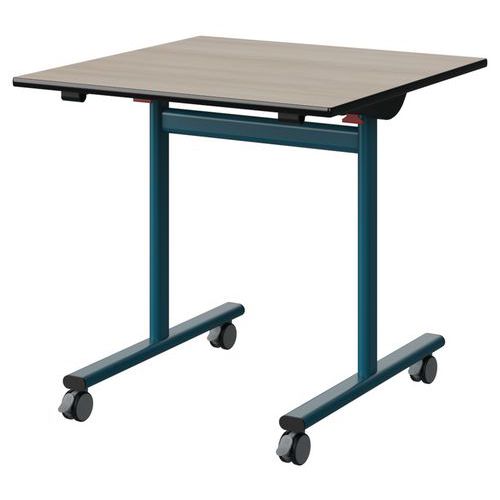 Table Malibu Rab. 80x80 T6 Dl St Antib Acacia/noir Bleu 5025