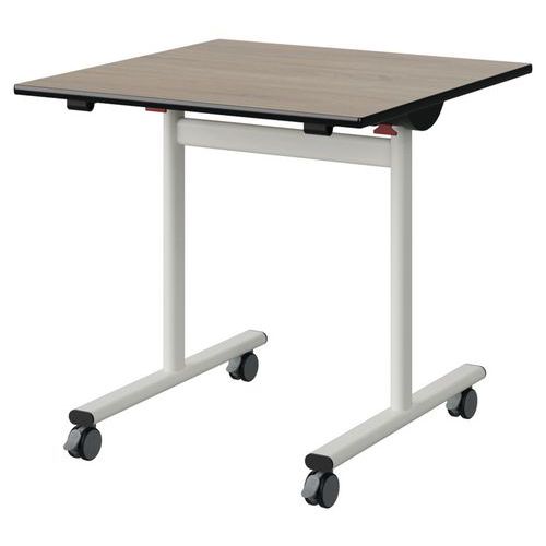 Table Malibu Rab 80x80 T6 Dl St Antib Chêne 1146/no Blc 9016