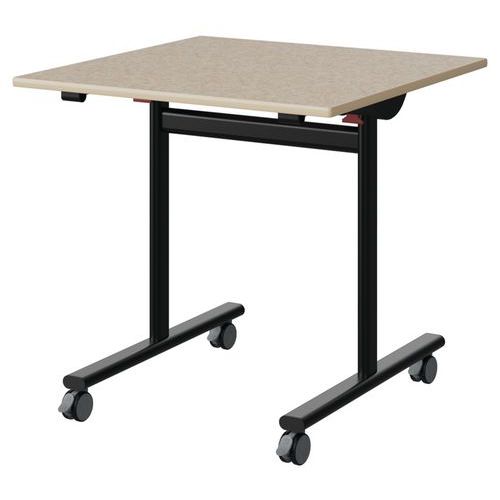 Table Malibu Rab 80x80 T6 Dl St Iso Beige 1460/bei Noir 9005