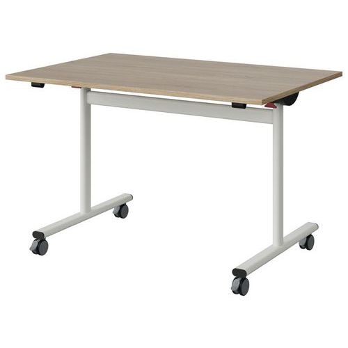 Table Malibu Rab. 120x80 T6 Dl Stra Abs Chêne 1146/blc 9016