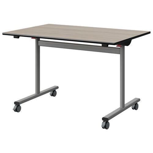 Table Malibu Rab. 120x80 T6 Dl St Acacia/noir Gris 9006