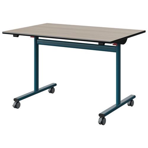 Table Malibu Rab. 120x80 T6 Dl St Acacia/noir Bleu 5025