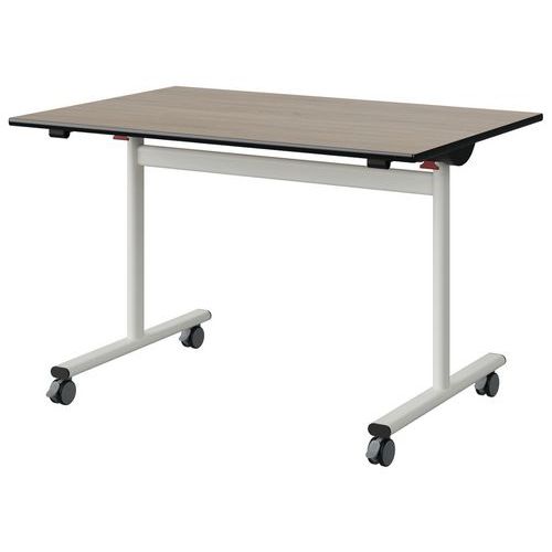 Table Malibu Rab. 120x80 T6 Dl St Chêne 1146/noir Blc 9016
