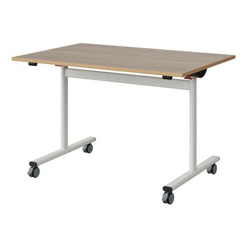 Table Malibu Rab. 120x80 T6 Dl St Alaisé Chêne 1146/blc 9016
