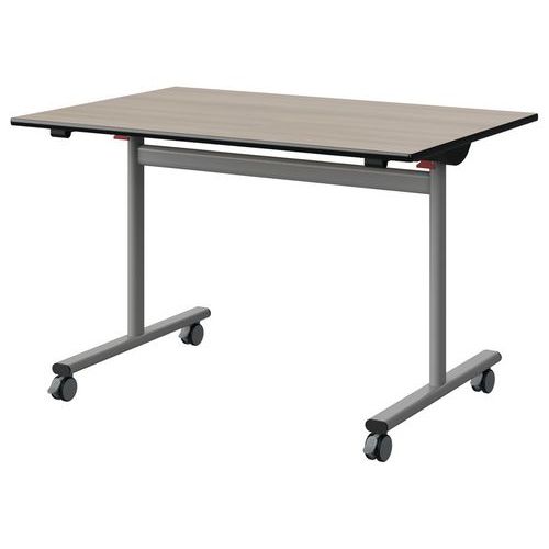 Table Malibu Rab 120x80 T6 Dl St Antib Acacia/noir Gris 9006