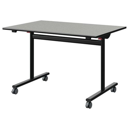 Table Malibu Rab 120x80 T6 Dl St Isos Gris 1400/no Noir 9005