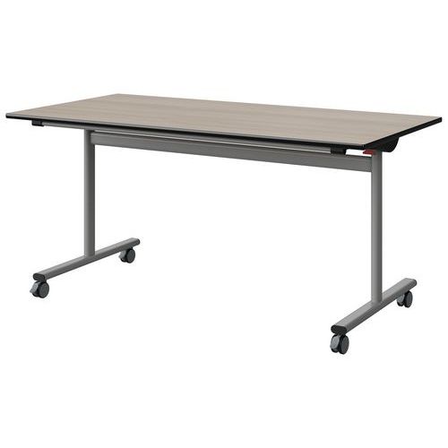 Table Malibu Rab. 160x80 T6 Dl St Acacia/noir Gris 9006