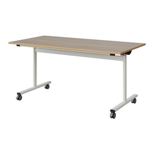 Table Malibu Rab. 160x80 T6 Dl St Alaisé Chêne 1146/blc 9016