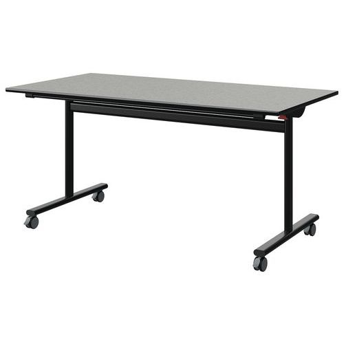 Table Malibu Rab 160x80 T6 Dl St Isos Gris 1400/no Noir 9005