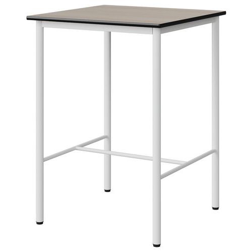 Mange-deb. Malibu 80x80cm 4p Strat Acacia/noir Blc 9016