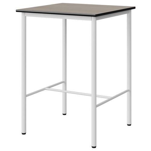 Mange-deb. Malibu 80x80cm 4p Strat Chêne 1146/noir Blc 9016