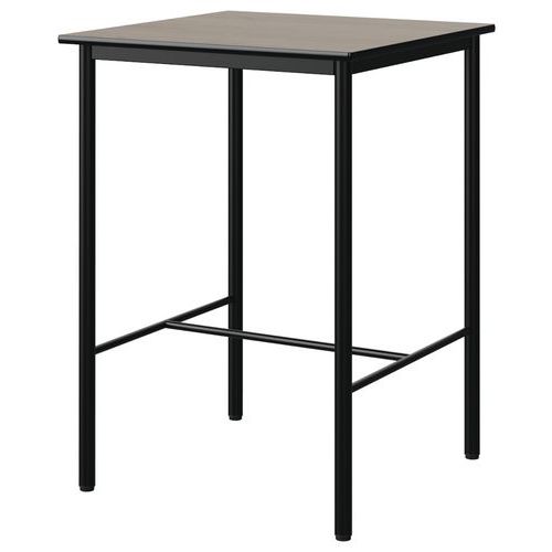 Mange-deb Malibu 80x80cm 4p Strat Chêne 1146/noir Noir 9005