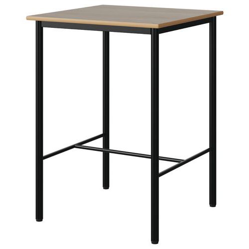 Mange-deb. Malibu 80x80cm 4p Str Alaisé Chêne 1146/noir 9005