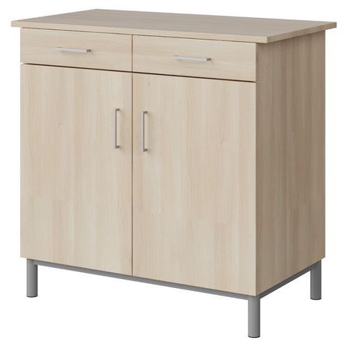 Buffet Malibu 2 Portes Acacia Lak.1277 Gris 9006