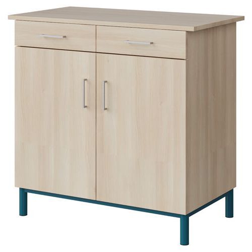 Buffet Malibu 2 Portes Acacia Lak.1277 Bleu 5025