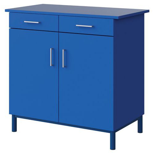 Buffet Malibu 2 Portes Bleu Delf U525 Bleu 5005
