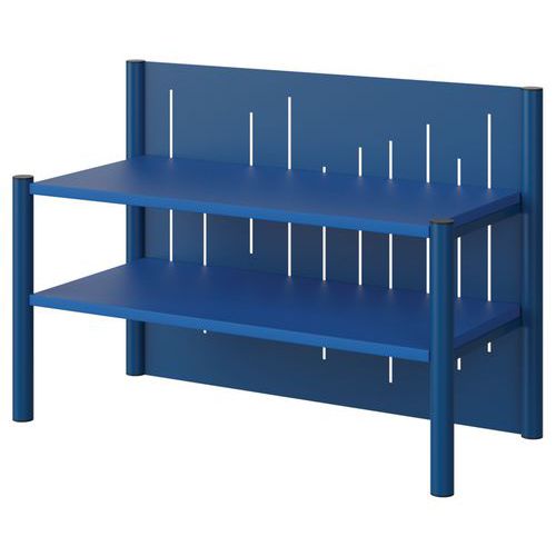 Surmeuble Malibu 2p Fond Tôle Bleu Delf U525 Bleu 5005