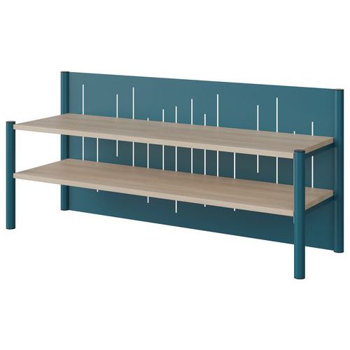 Surmeuble Malibu 3p Fond Tôle Acacia Lak.1277 Bleu 5025