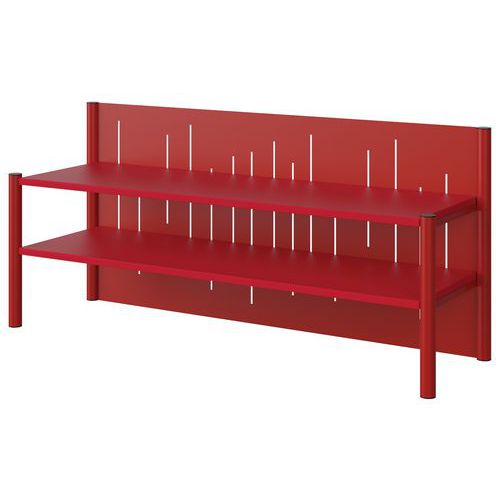 Surmeuble Malibu 3p Fond Tôle Rouge U321 Rouge 3020