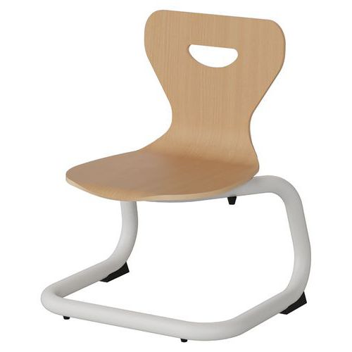 Chaise Malibu Ast - T1 - Coque Hêtre / Acier Blanc 9016