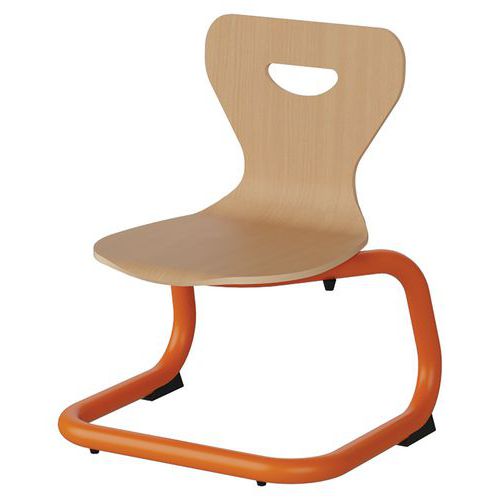 Chaise Malibu Ast - T1 - Coque Hêtre / Acier Orang 1028