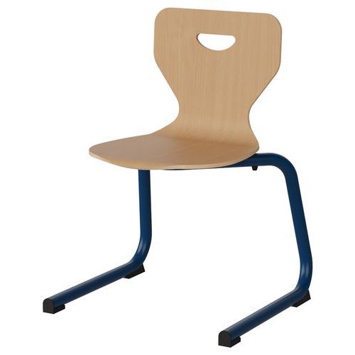 Chaise Malibu Ast - T4 - Coque Hêtre / Acier Bleu 5005