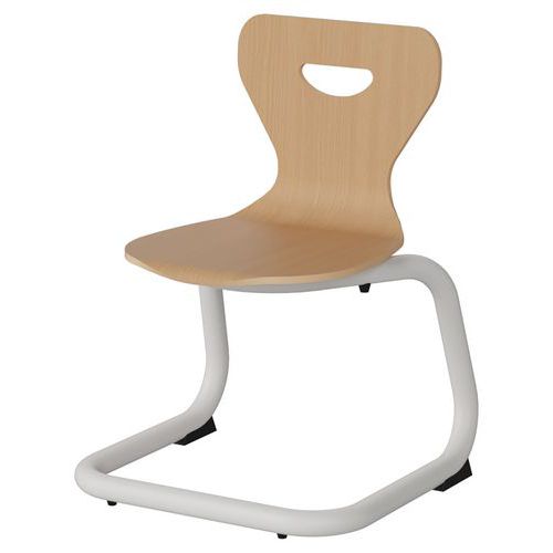 Chaise Malibu Ast - T2 - Coque Hêtre / Alu Blanc 9016