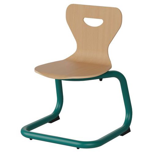 Chaise Malibu Ast - T2 - Coque Hêtre / Alu Bleu 5018