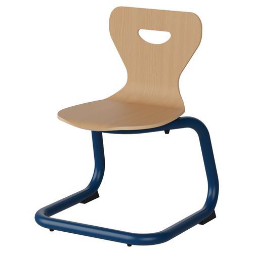 Chaise Malibu Ast - T2 - Coque Hêtre / Alu Bleu 5005