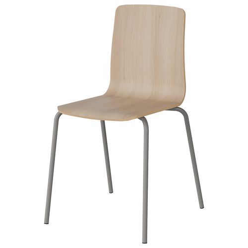 Chaise Malibu 4p T6 Coque Acacia Lak 1277 / Acier Gris 9006