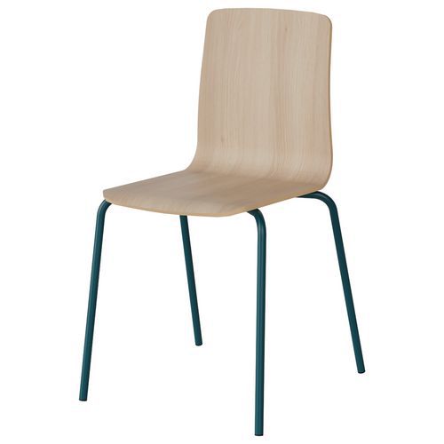 Chaise Malibu 4p T6 Coque Acacia Lak 1277 / Acier Bleu 5025