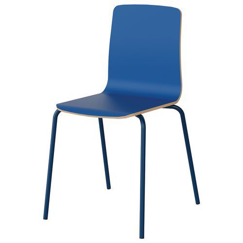 Chaise Malibu 4p T6 Coque Bleu Delf U525 / Acier Bleu 5005