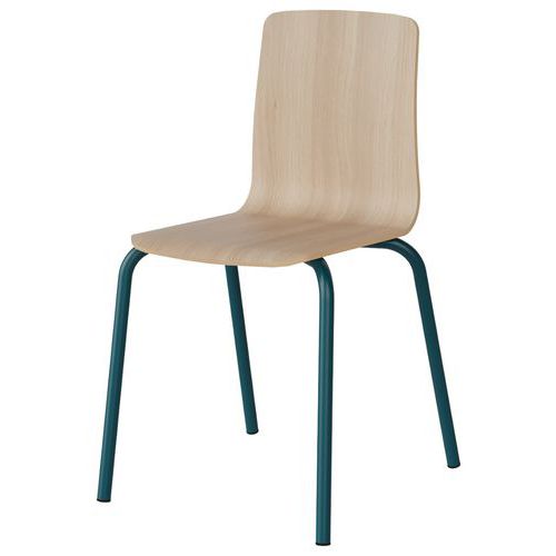 Chaise Malibu 4p T6 Coque Acacia Lak 1277 / Alu Bleu 5025