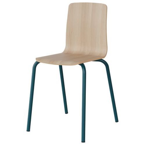 Chaise Malibu 4p T7 Coque Acacia Lak 1277 / Alu Bleu 5025