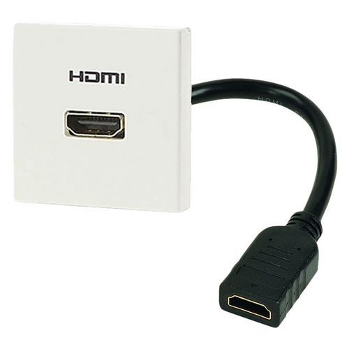 Plastron HDMI Premium AVeco - 10m Blanc - Femelle Femelle - Idéal pour étendre votre connexion vidéo