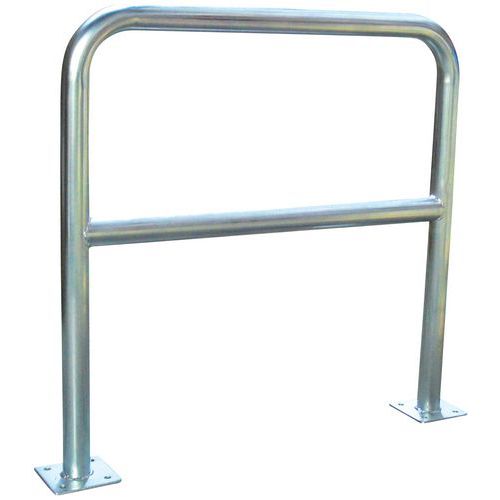 Barrière Sécu 15m Dia= 40mm Platine Fixation Acier Galvanisé