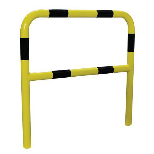 Barrière Sécu 12x2 D=60mm à Sceller Jaun E/ Noir